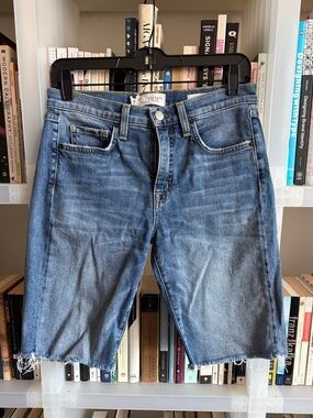 Nili Lotan Denim Cutoff Bermuda